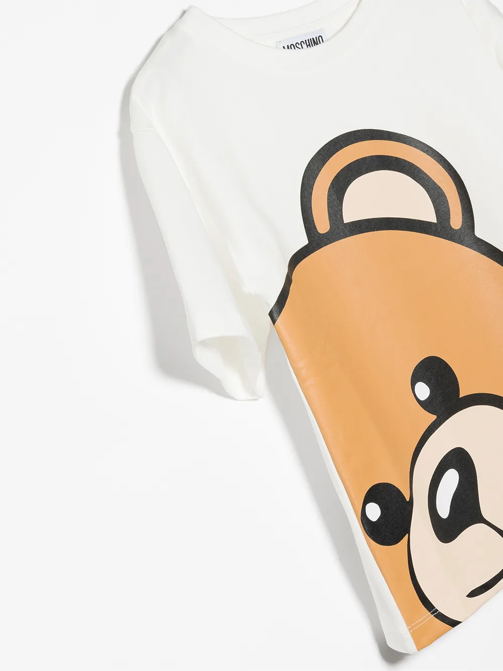 фото Moschino kids футболка с принтом teddy bear