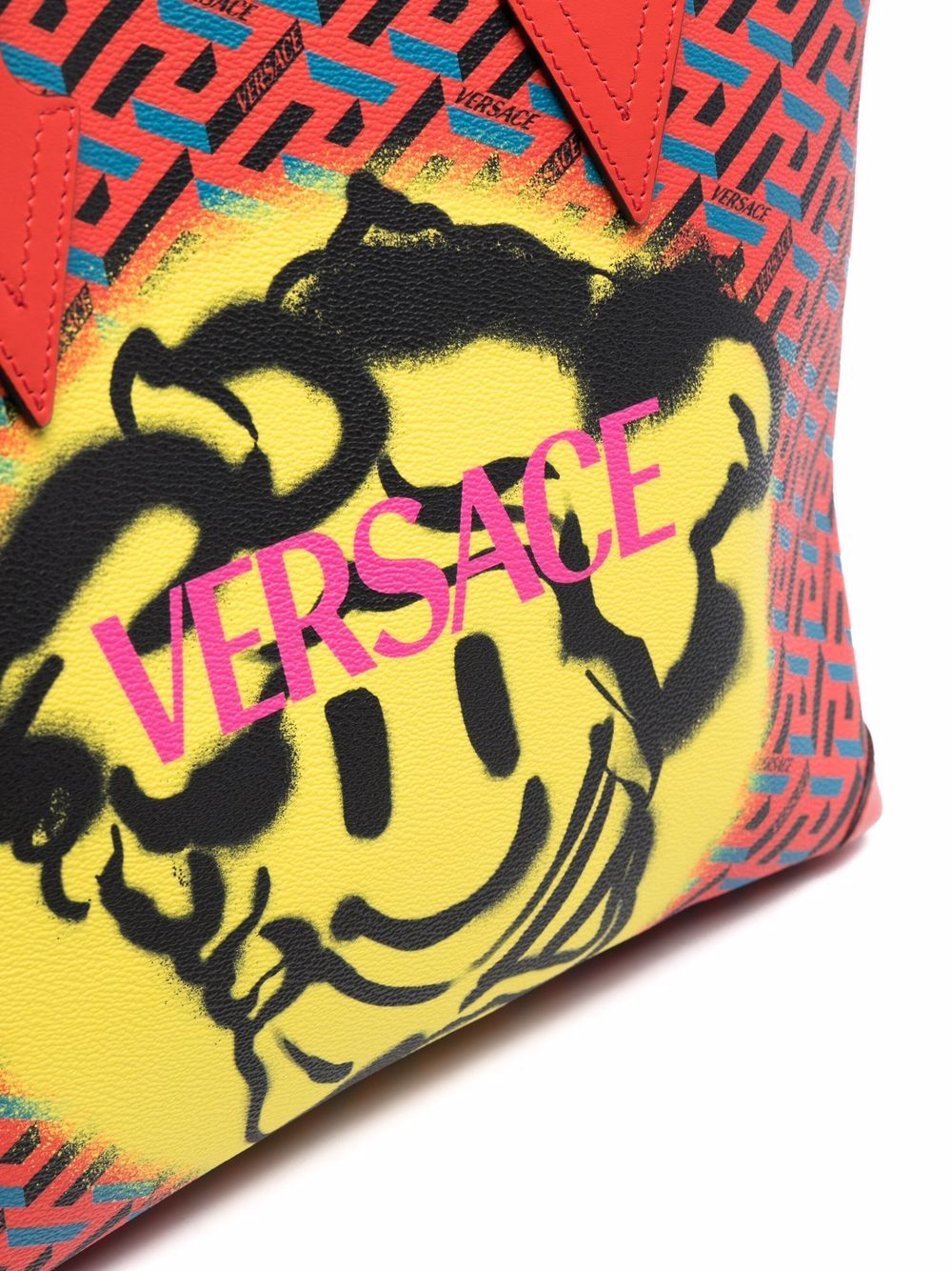 фото Versace сумка-тоут с принтом medusa smiley