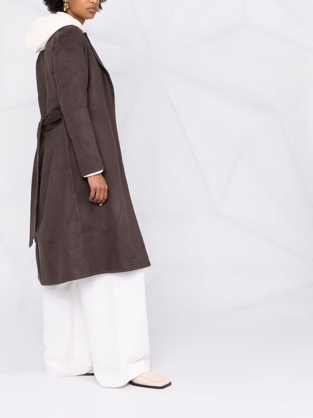 фото Kiton кашемировое пальто с поясом
