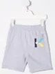 Image 2 of Kenzo Kids logo-embellished jersey shorts