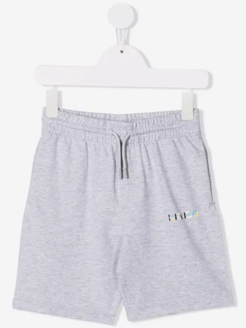 Kenzo Kids logo-embellished jersey shorts