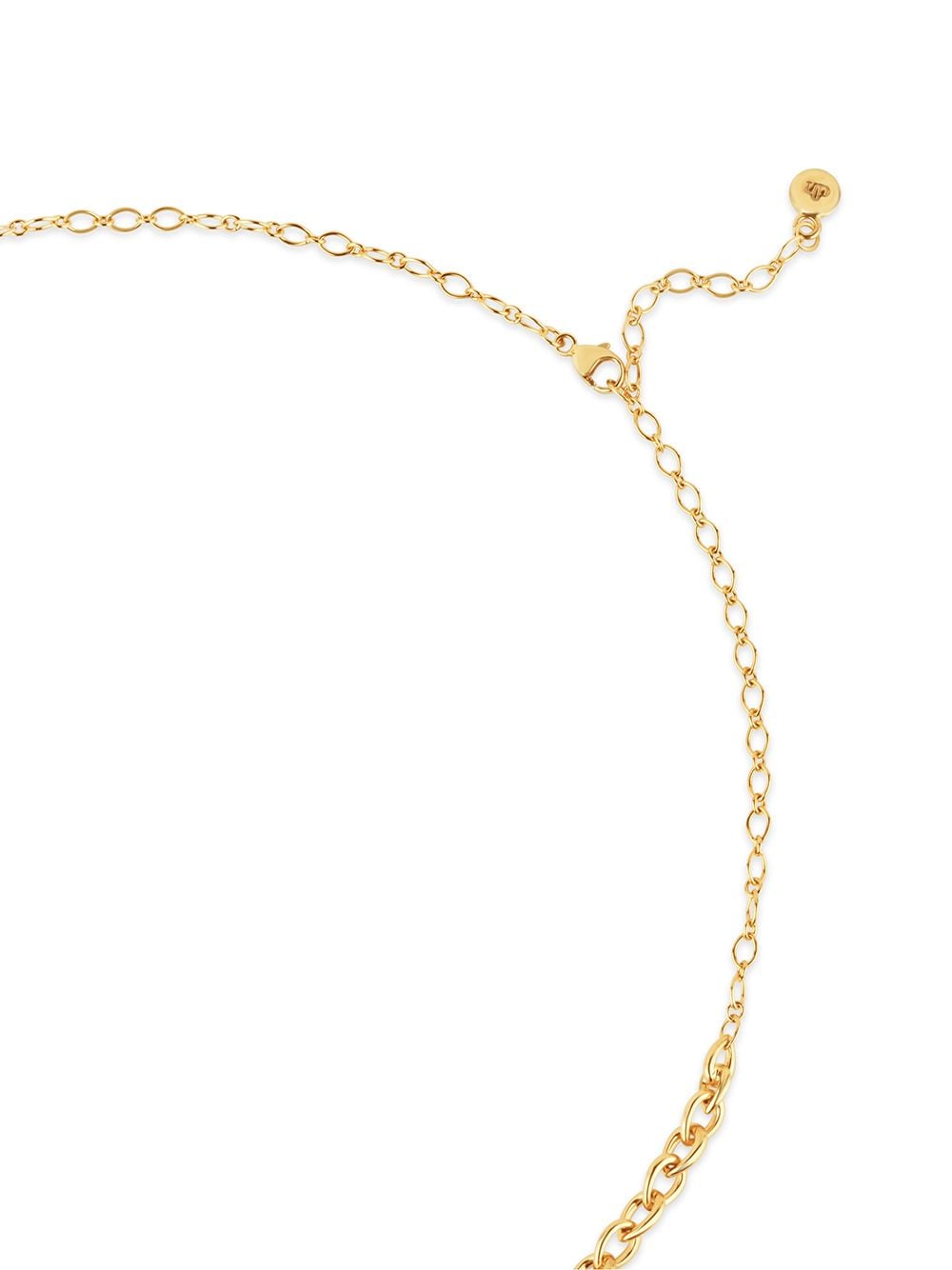 Shop Dinny Hall Raindrop Small Chain-link Necklace In Gold