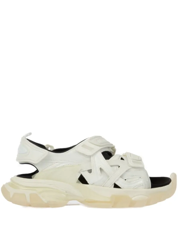 Balenciaga Track touch strap sandals women Rubber Rubber Fabric Fabric 36 White