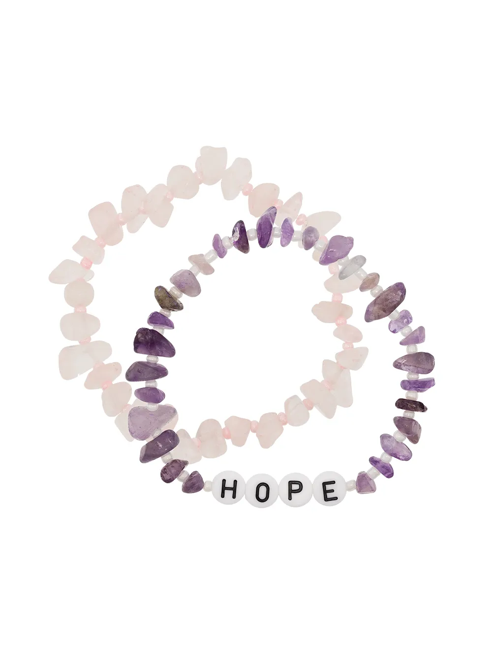 Image 1 of TBalance Crystals set of 2 Hope bracelets