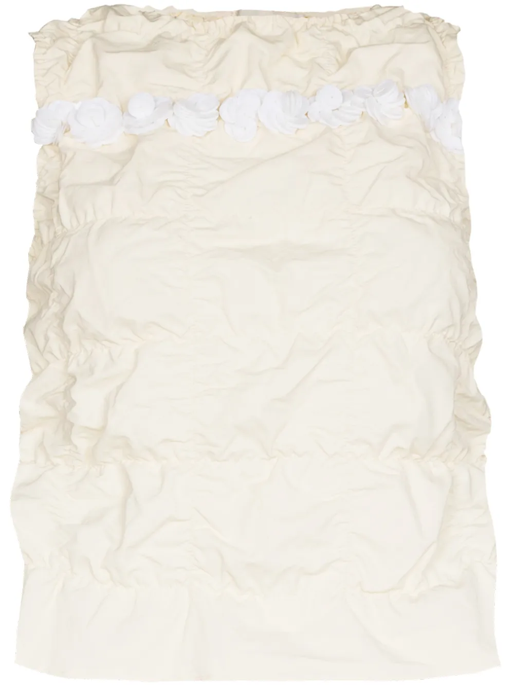 SHUSHU/TONG ruched sleeveless top