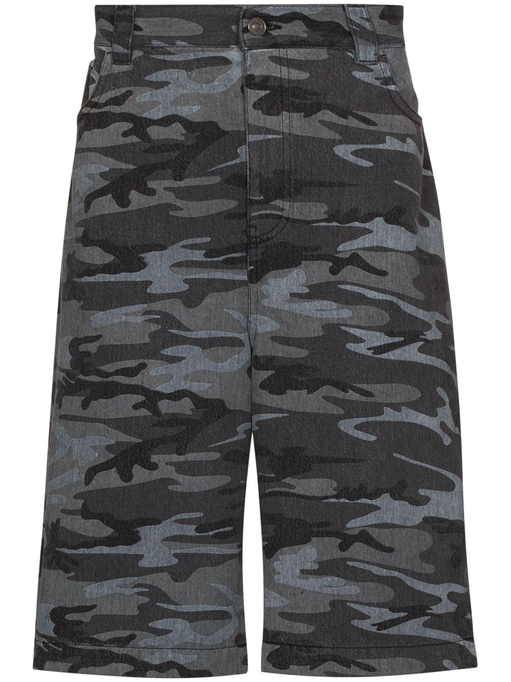 Balenciaga Shorts met print Grijs