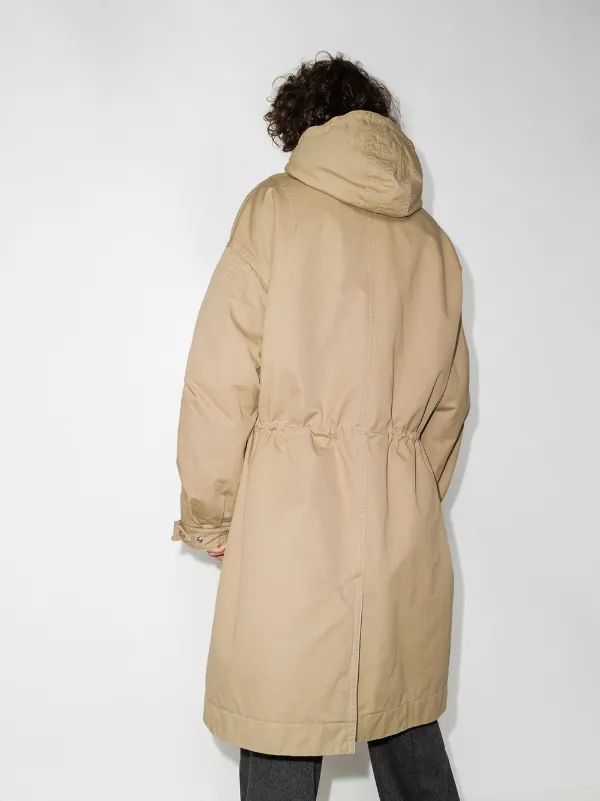 drawstring hooded parka