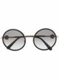 Versace Eyewear Medusa round-frame glasses - Black
