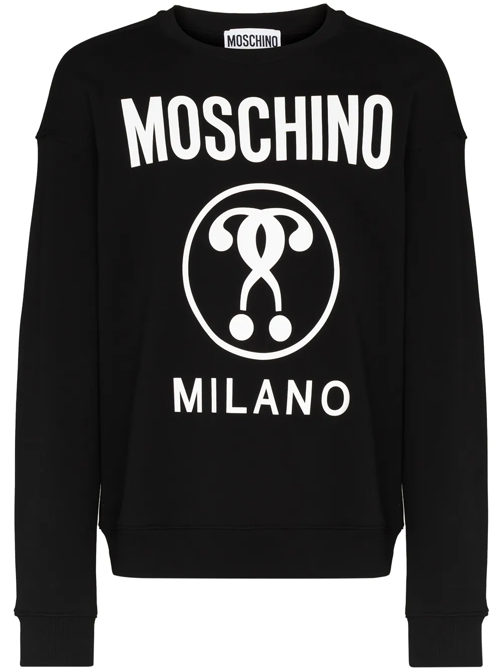 

Moschino sudadera con motivo Double Question Mark - Negro