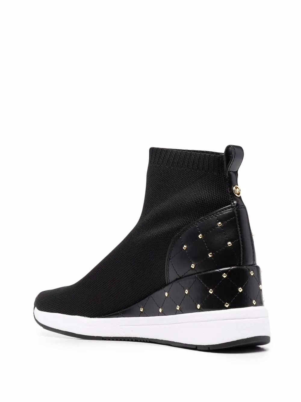 Shop Michael Michael Kors Skylar High-rise Sneakers In Schwarz