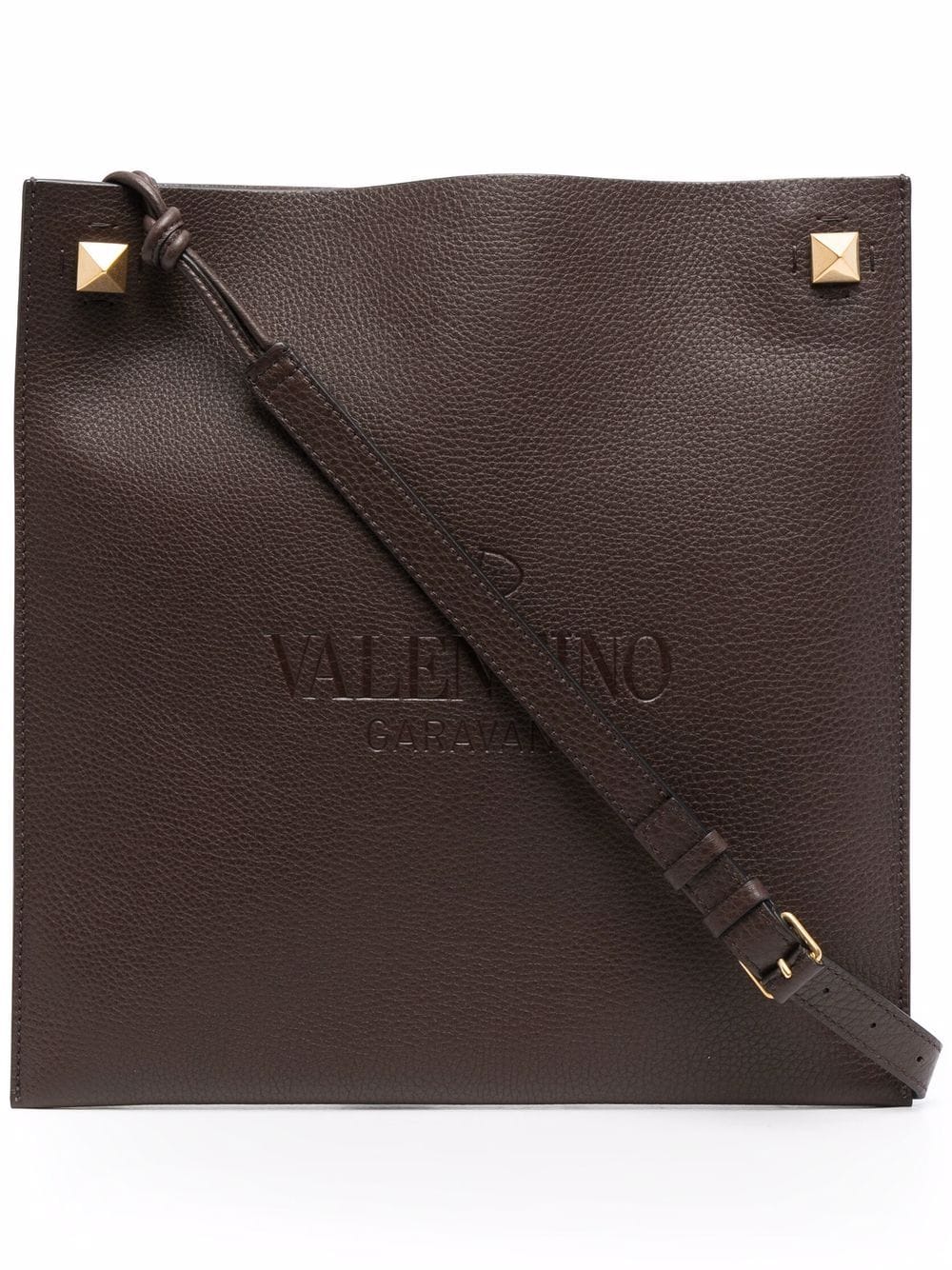 Valentino Garavani - V-logo Mini Leather Shoulder Bag - Mens - Brown