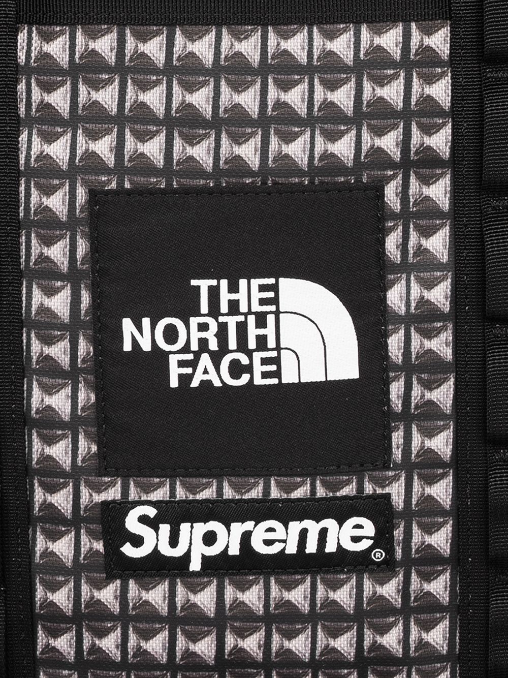 Shop Supreme X The North Face Explore Stud-print Utility Tote Bag In Black