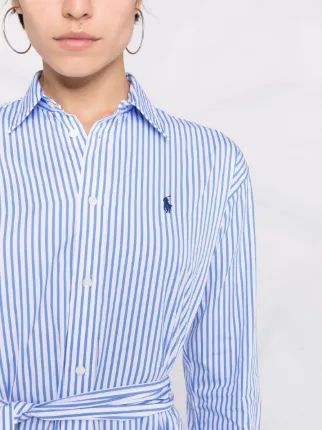 Polo Pony striped shirt dress展示图