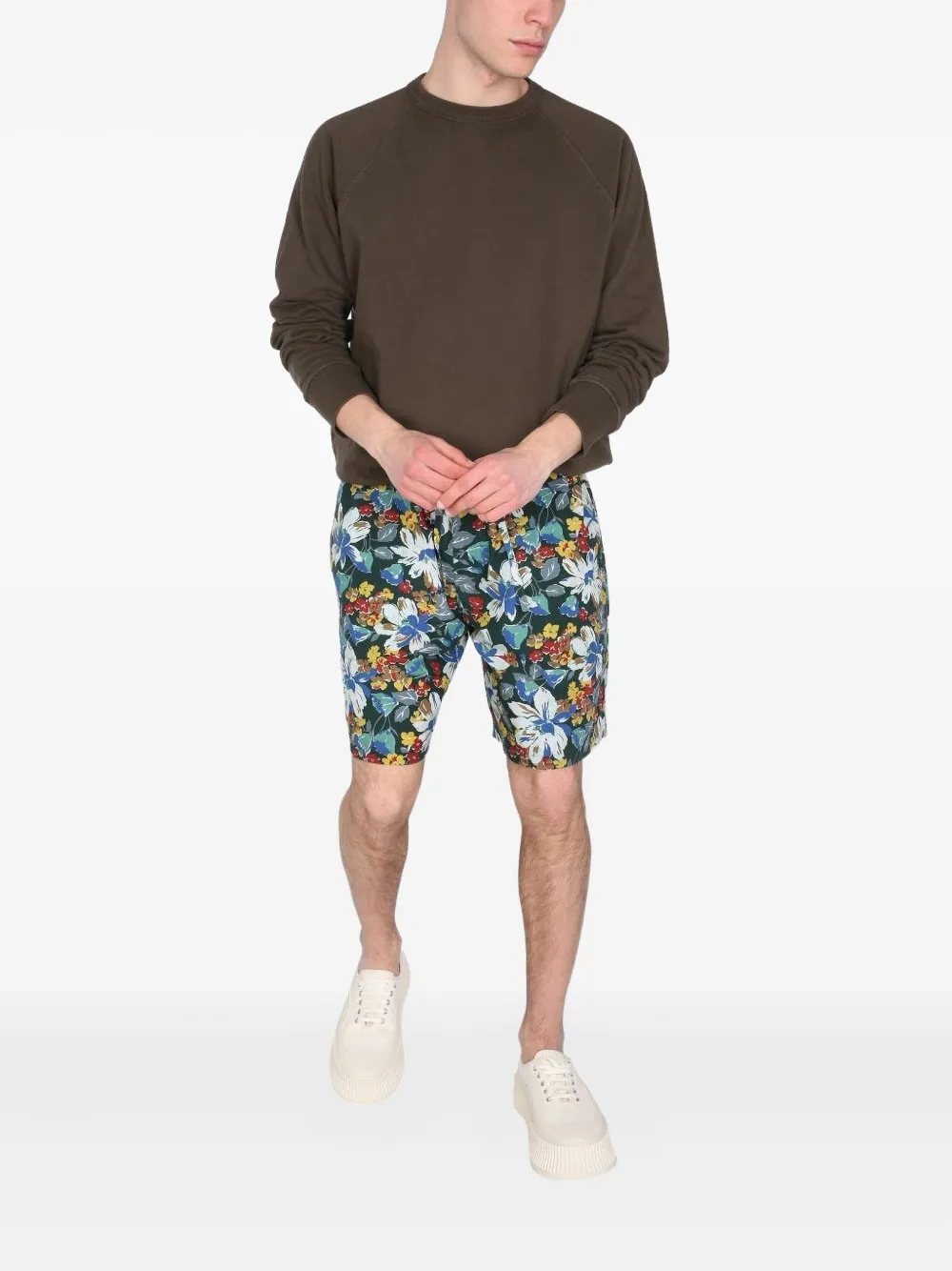 YMC floral-print shorts | Track & Running Shorts | Image 2