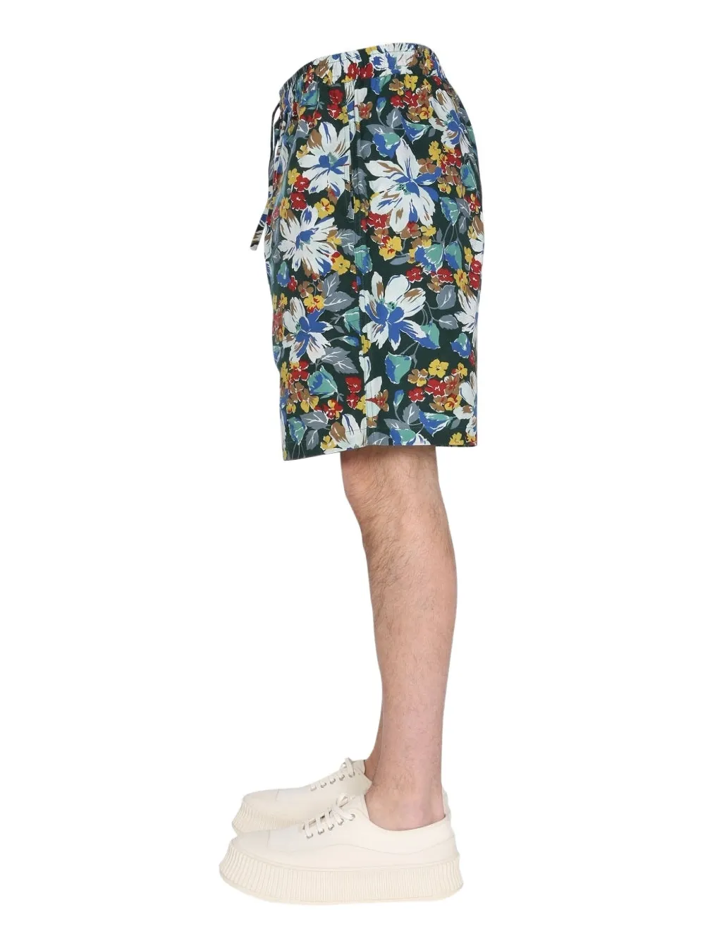 YMC Bermuda a fiori - Verde