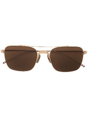 thom browne glasses gold