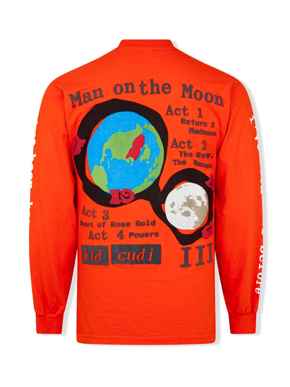 Shop Kid Cudi Return 2 Madness Long-sleeve T-shirt In Orange