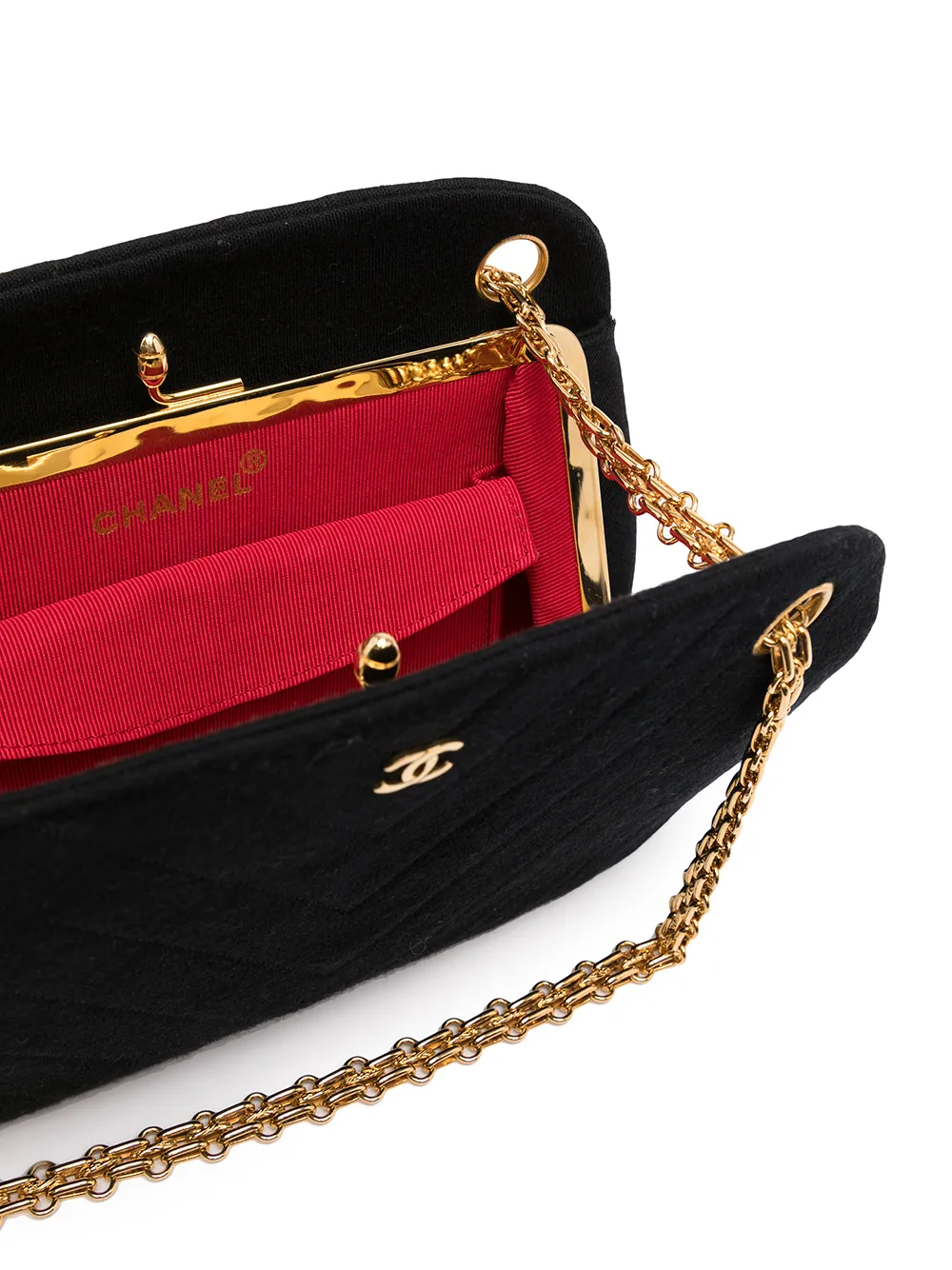 фото Chanel pre-owned сумка на плечо v-stitch 1990-х годов