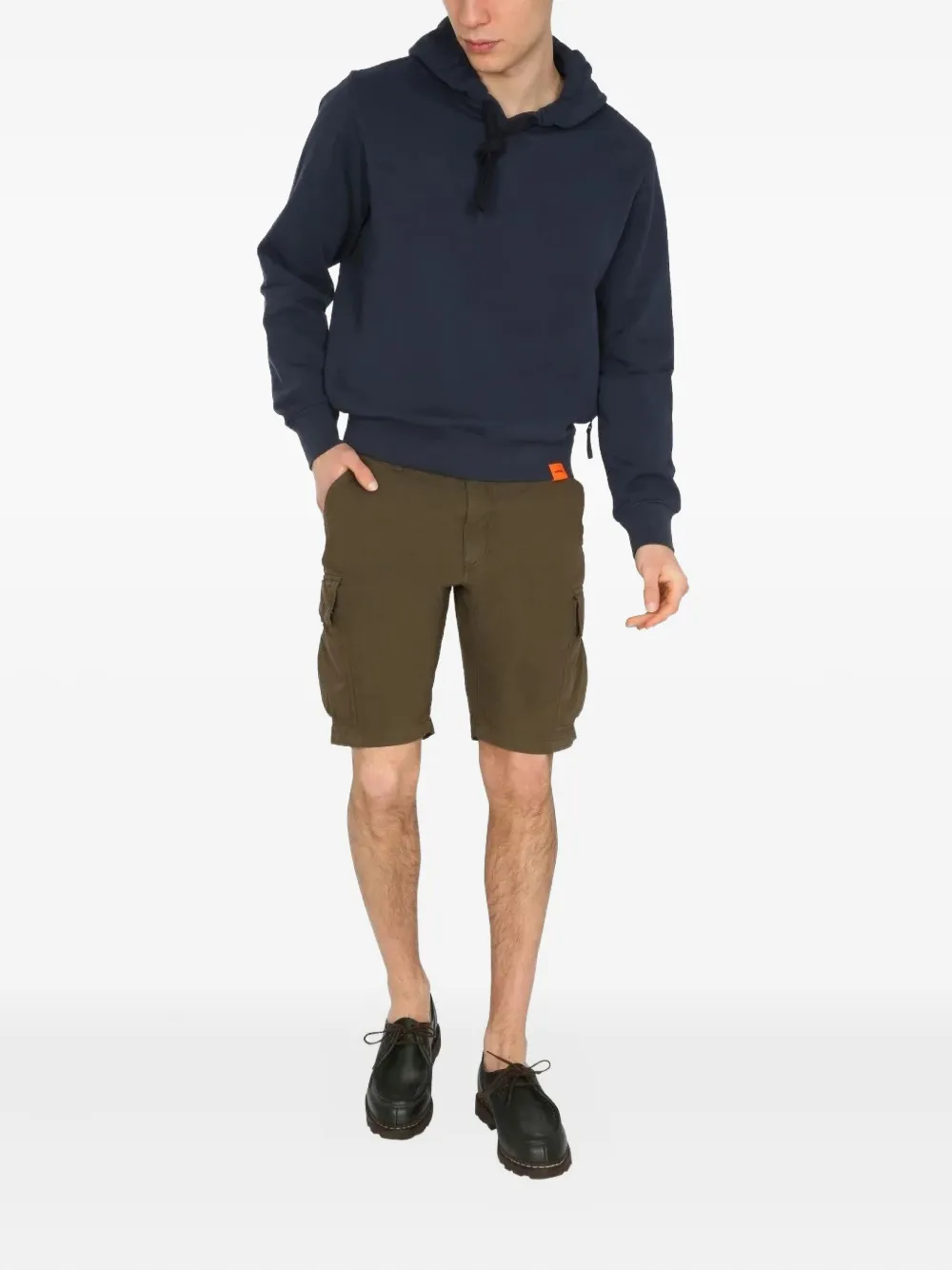 ASPESI Cargo shorts met zijzak - Groen