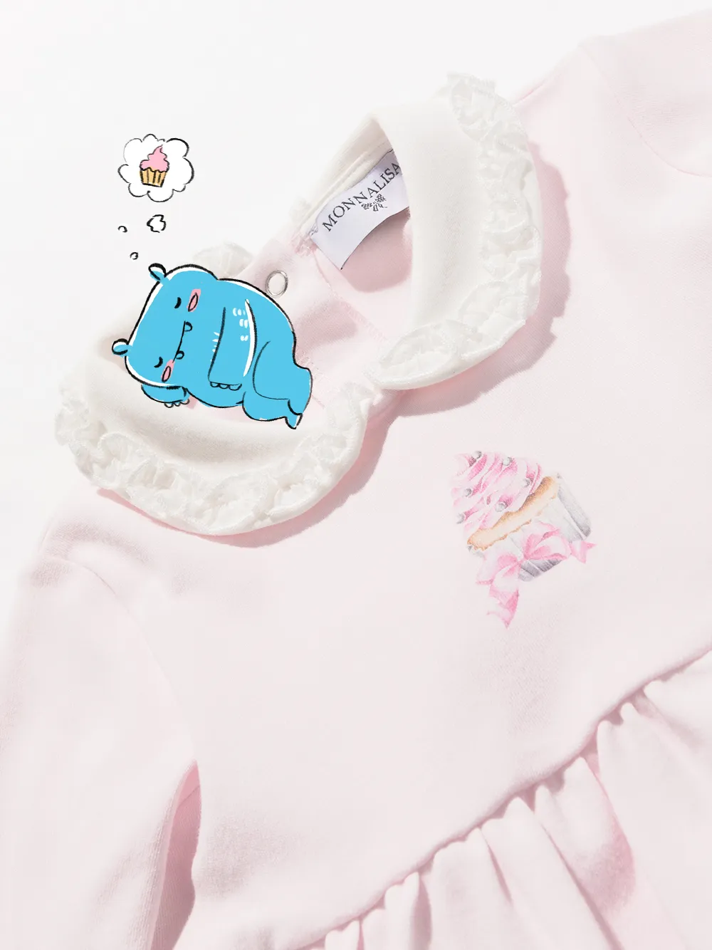 фото Monnalisa комплект из топа и брюк с принтом