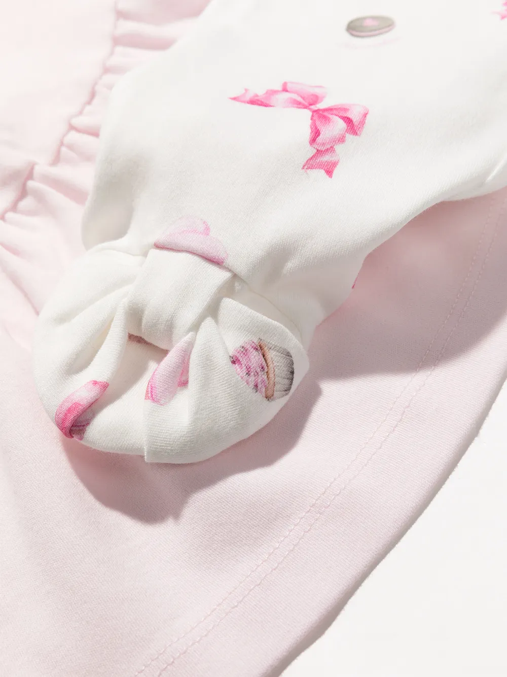 фото Monnalisa комплект из топа и брюк с принтом