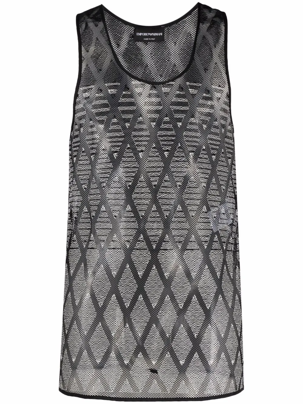 фото Emporio armani сетчатый топ без рукавов