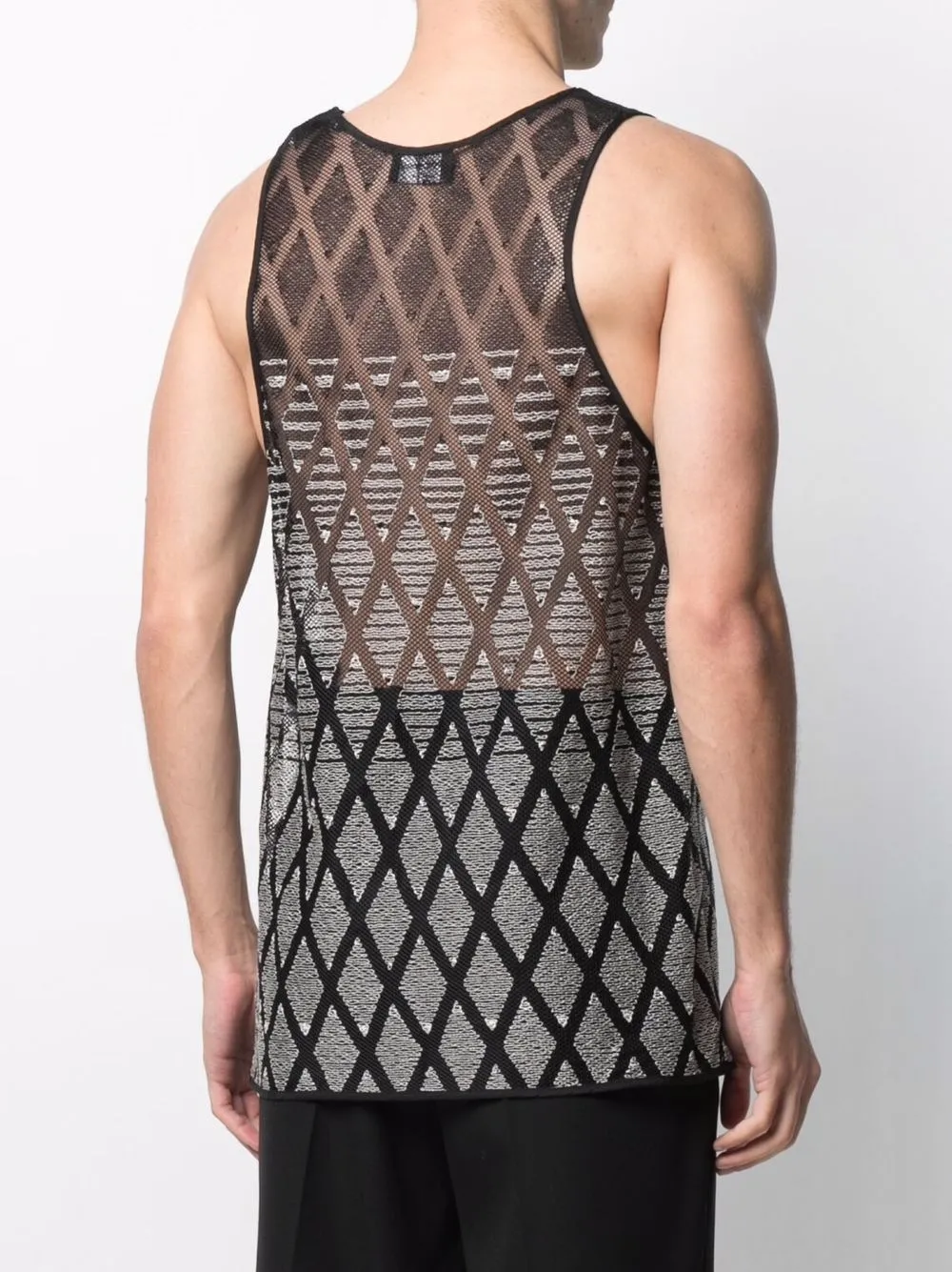 фото Emporio armani сетчатый топ без рукавов