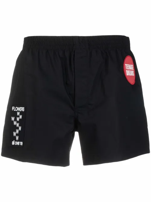 Short de bain à détail de patch - Raf Simons - Modalova