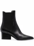 Ferragamo logo-embossed heel Chelsea boots - Black
