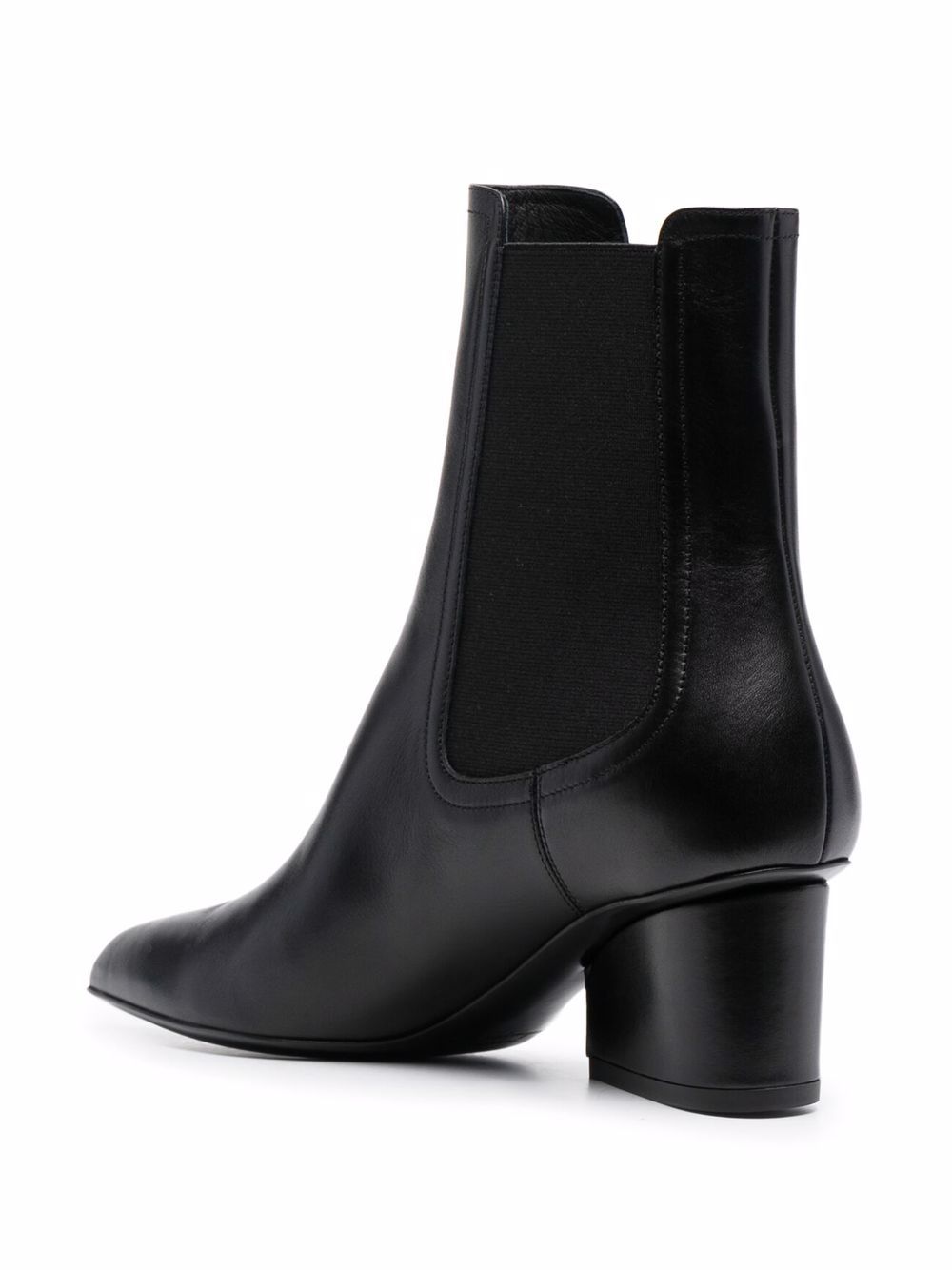 Shop Ferragamo Logo-embossed Heel Chelsea Boots In Schwarz