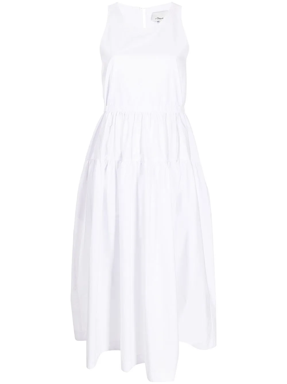 

3.1 Phillip Lim vestido sin mangas con lazo en la cintura - Blanco