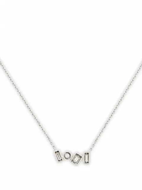 Suzanne Kalan Colar de ouro branco 18k com diamante