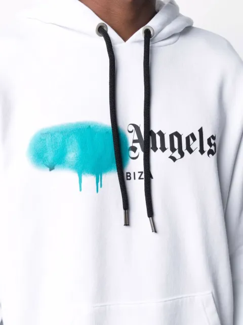 Palm Angels Ibiza sprayed logo hoodie 