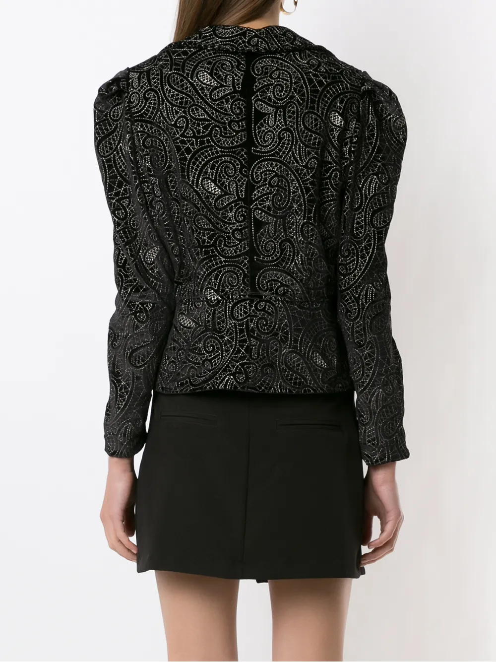 Shop Olympiah Tyria Embroidered Blazer In Black