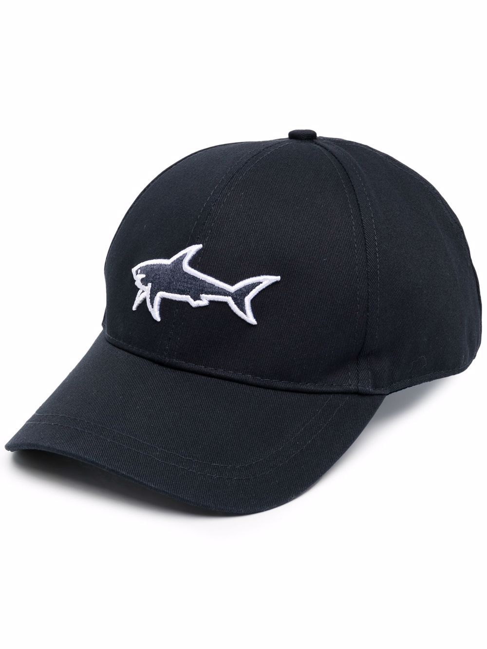 Paul & Shark Embroidered Shark Logo Cap In Blue