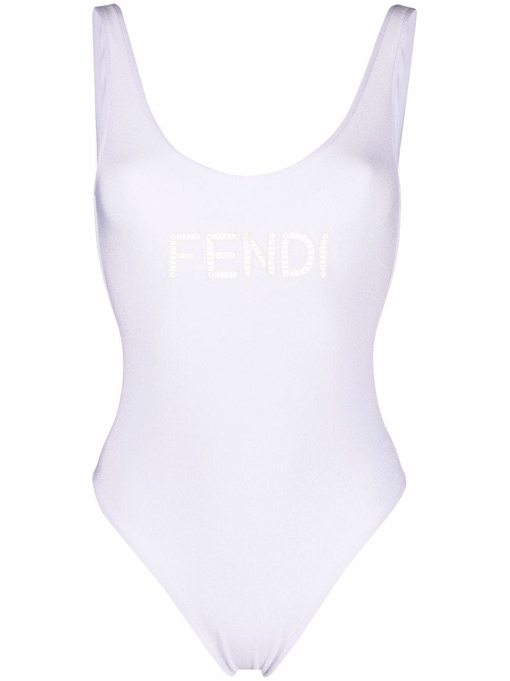 фото Fendi купальник с вышитым логотипом