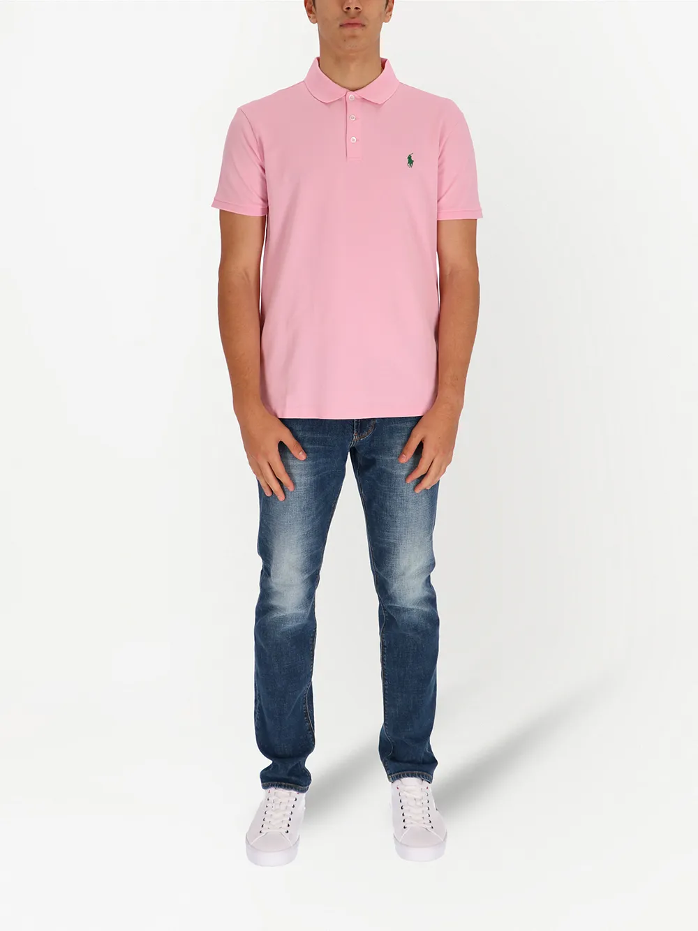 фото Polo ralph lauren рубашка поло из ткани пике