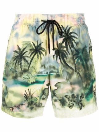 Palm Angels x Vilebrequin Jungle-print Swim Shorts - Farfetch