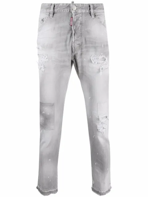 Dsquared2 Calça jeans skinny com patchwork