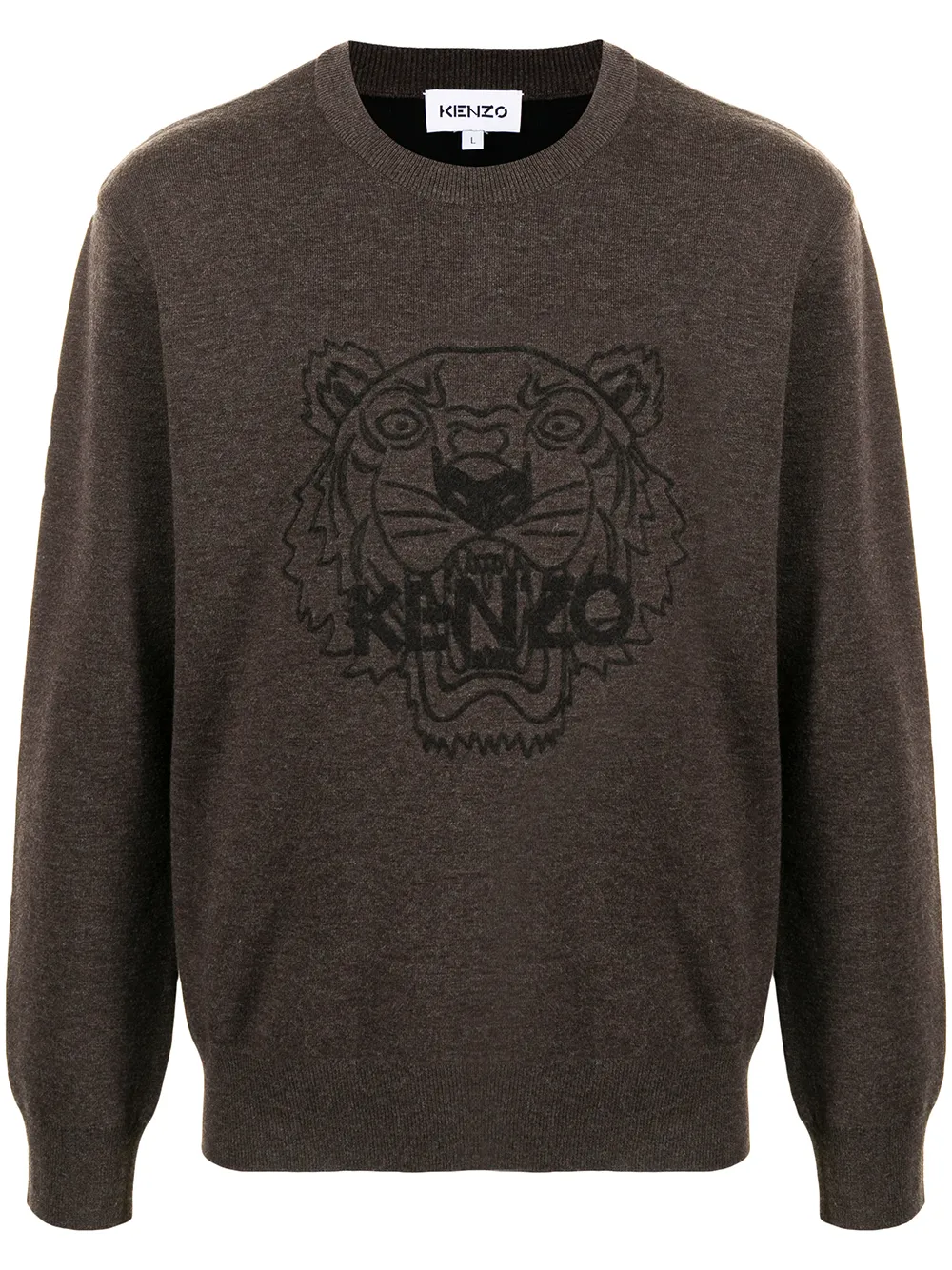 

Kenzo sudadera con estampado Tigre - Marrón