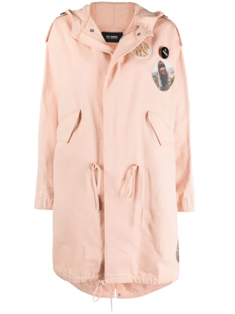 Raf Simons photograph-print hooded coat 