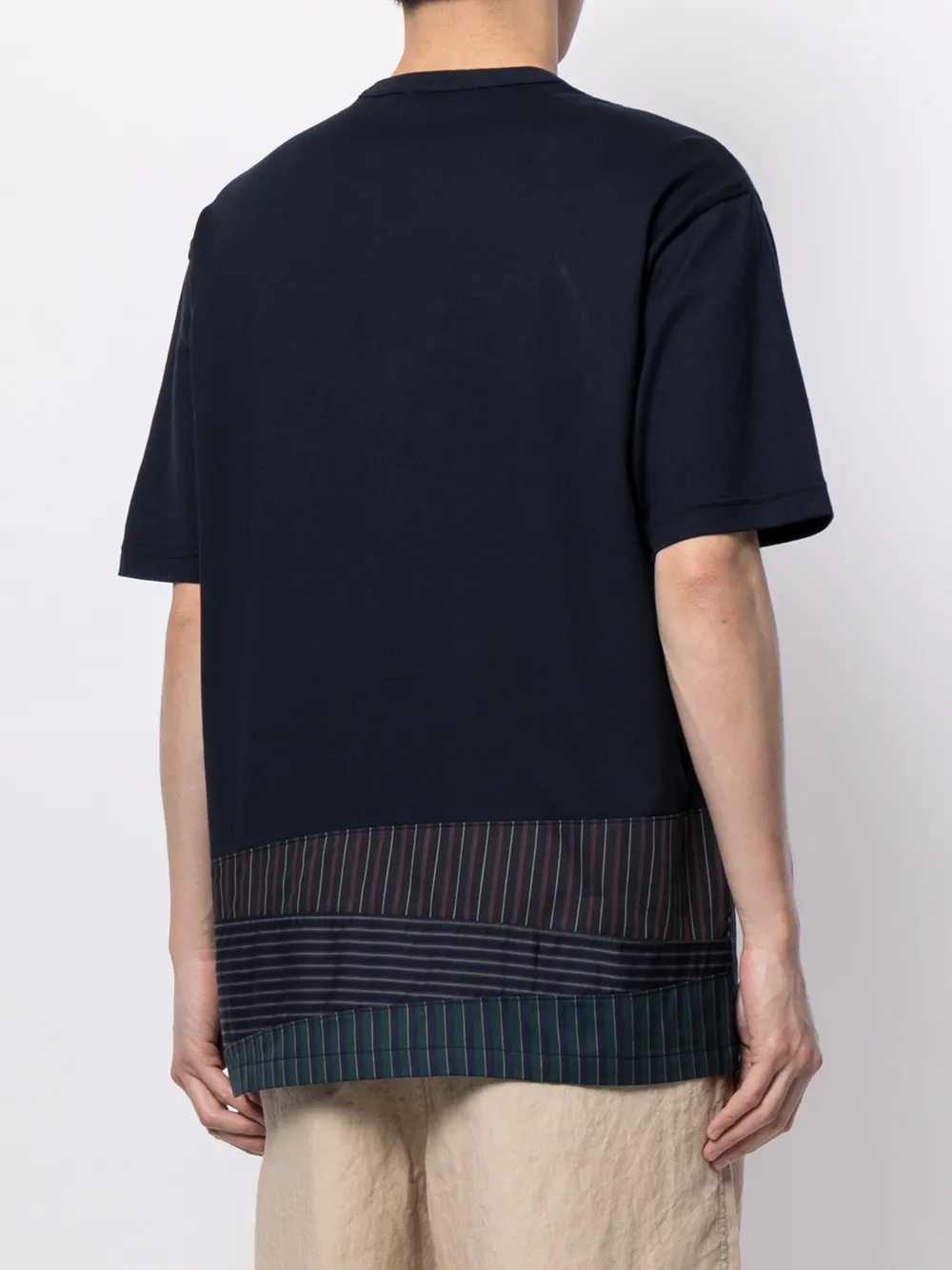 фото Comme des garçons homme футболка в технике пэчворк