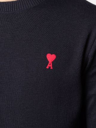 Ami de Coeur crew-neck jumper展示图