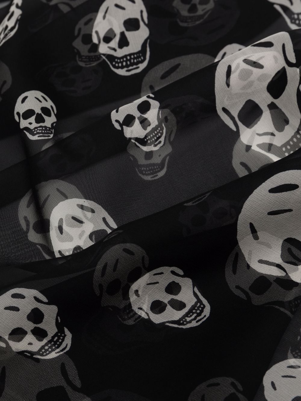 фото Alexander mcqueen платок с принтом skull