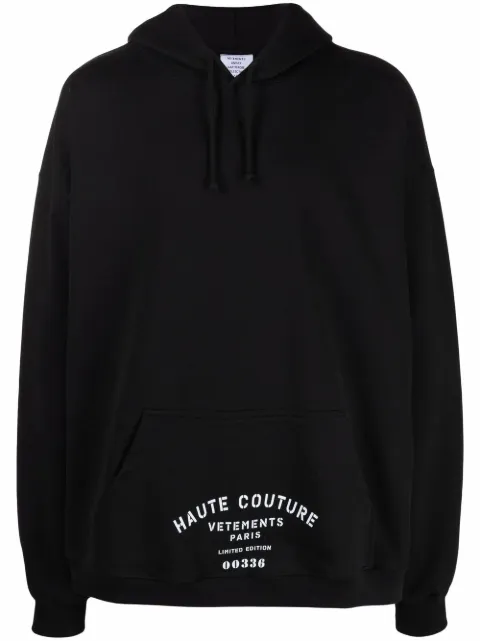 VETEMENTS logo-print oversized hoodie