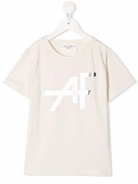 Alberta Ferretti Kids logo-print cotton T-shirt 