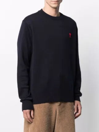 Ami de Coeur crew-neck jumper展示图