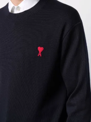 Ami de Coeur crew-neck jumper展示图