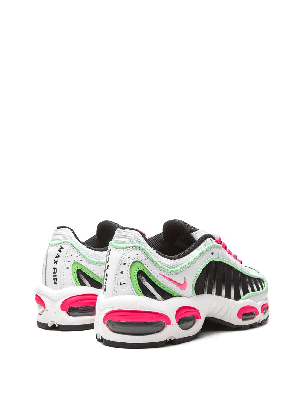 Shop Nike Air Max Tailwind "hyper Pink/illusion Green" Sneakers In White