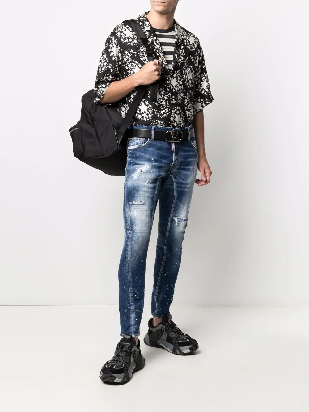 фото Dsquared2 джинсы прямого кроя с эффектом потертости